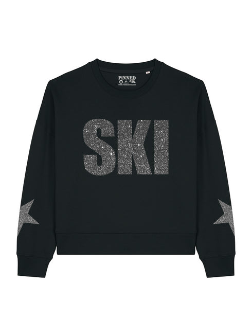 Curve Boxy Sweater Ski Grey Glitter